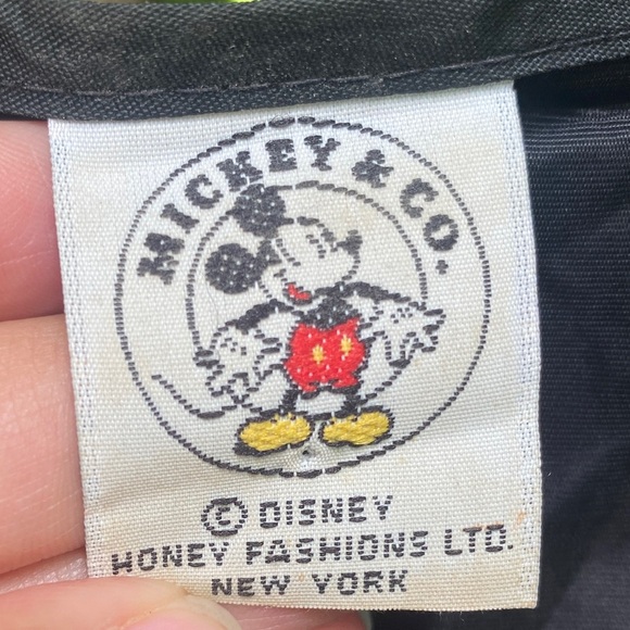 Disney Mickey & Minnie Mouse Vintage 90s Hearts Pattern 3 Button Up Vest Top S/M - Picture 10 of 13